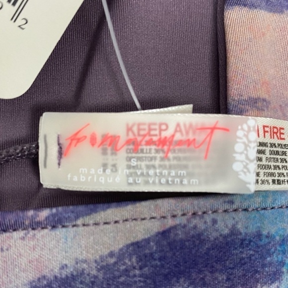 Nwt | Free People FP Movement Beat the Heat Reversible Bra in Tiger Combo Size S - Picture 3 of 9